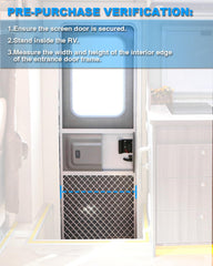 Packaging showing included accessories for rv door protection from Altyostar