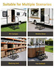 Altyostar RV steps load-bearing capacity up to 880 pounds.