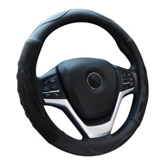 ALUSBELL breathable steering wheel cover on wheel enhances grip and control