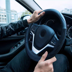 ALUSBELL steering wheel cover protects and decorates your car interior