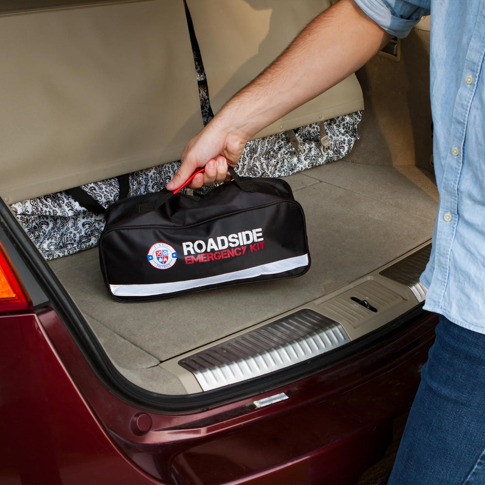 Always Prepared reflective safety vest increases roadside visibility for safety.