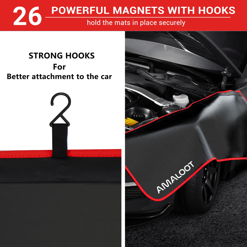 AMALOOT soft microfiber backing protects delicate paint surfaces