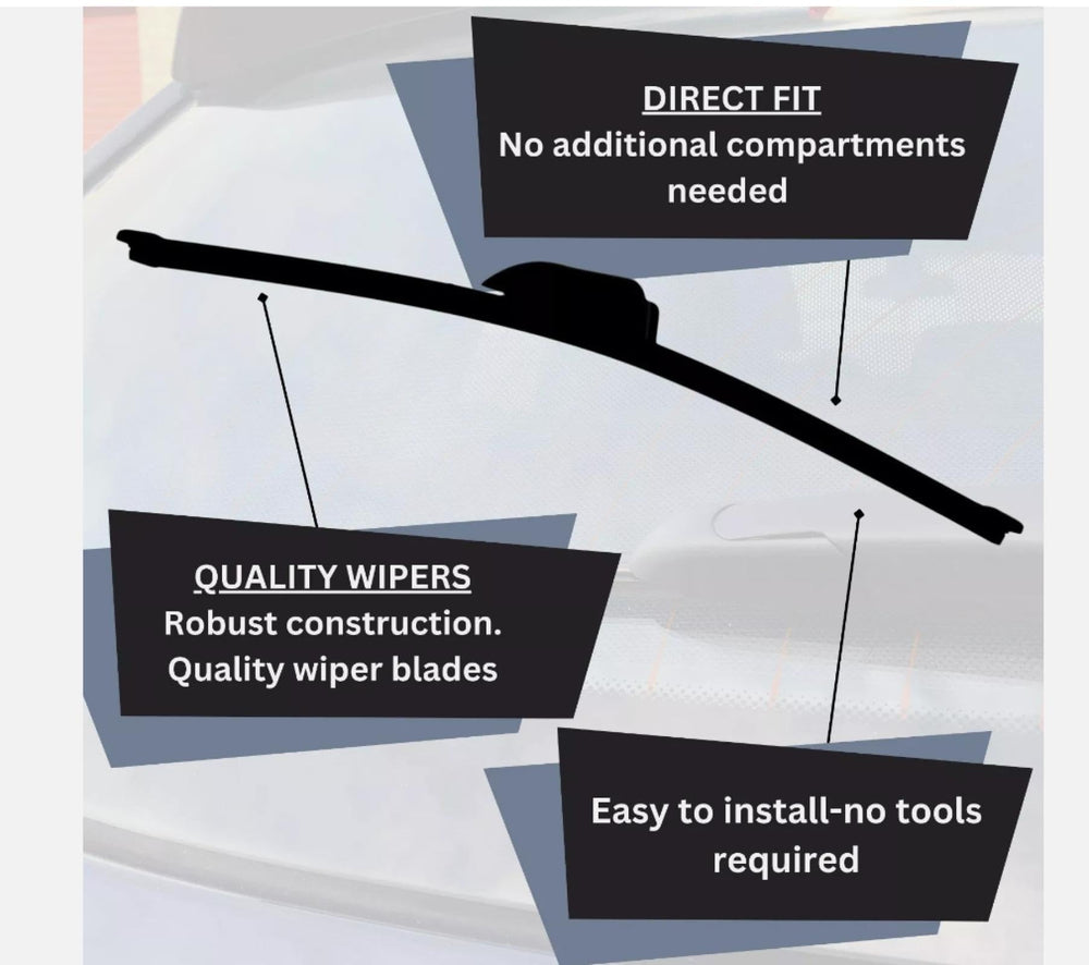 Amaoudri rear wiper blade protects windshield from debris and grime build-up