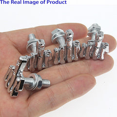 amavoler silver and black color options for license bolts and frame hardware