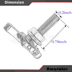 amavoler stainless steel license plate screws, rust-proof durability for cars and bikes