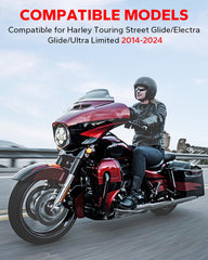 Amazicha 7-inch windshield built with durable PC material for weather and impact resistance.