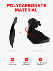 Aamazicha aftermarket Harley windshield black 6in offers easy installation.