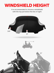 Close look at PC material of Amazicha windshield for durability and stability