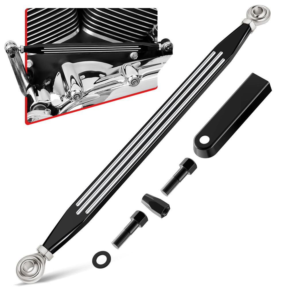 Amazicha black shift linkage for Harley Softail offers broad model compatibility.