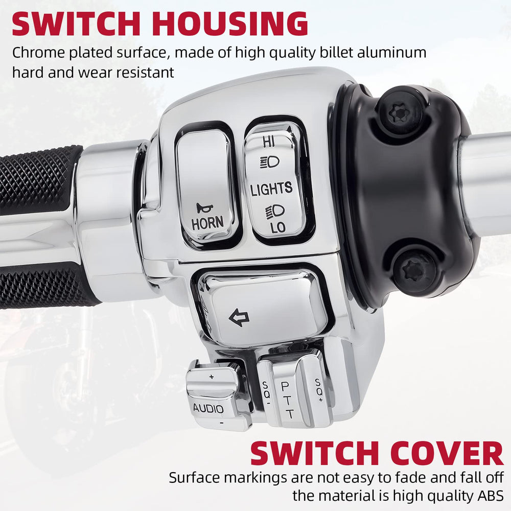 Amazicha chrome housing offers durable, weather-ready construction.