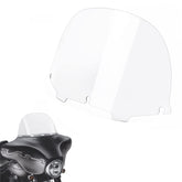 Amazicha Clear 13-inch round windshield for Harley Touring offers clear visibility.