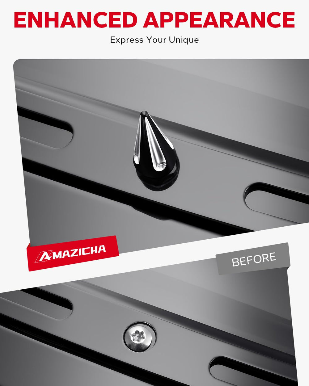 Amazicha durable wind-resistance bolts withstand high-speed airflow during rides