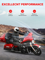 Amazicha wind deflector for Harley improves wind protection and debris shield.