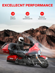 Amazicha PC material windshield demonstrates durable construction for Harley 96-13.