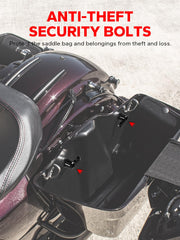 Amazicha saddlebag lever locks hardware for Harley-Davidson protects belongings.