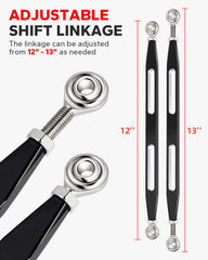 Amazicha black anodized slot design enhances appearance with a race-ready look.