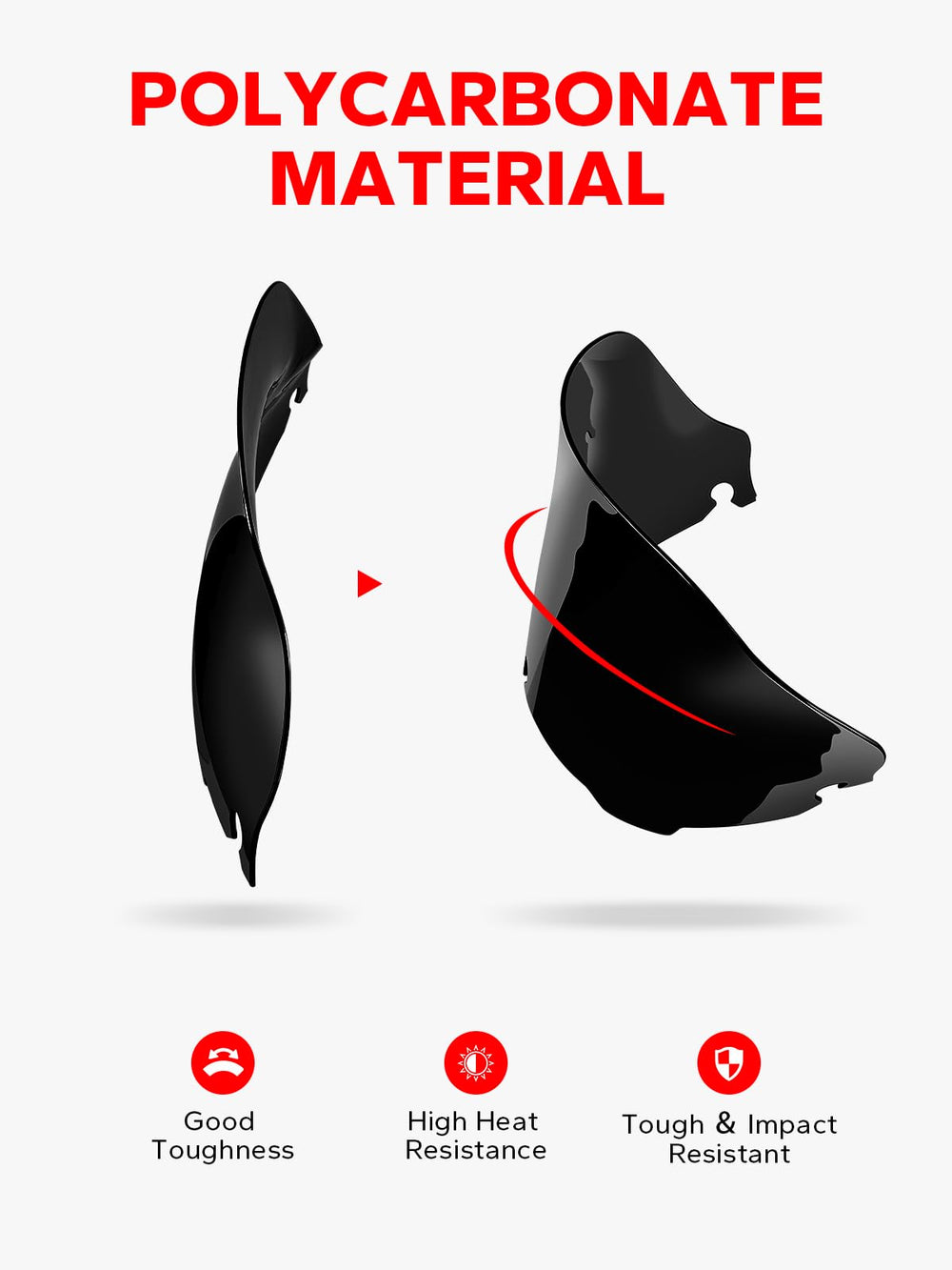 Amazicha packaging for the 8-inch wave windshield ready to install