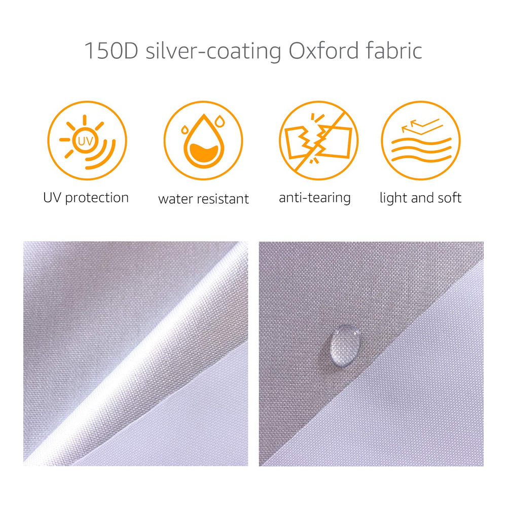 Close-up of 150D Oxford fabric highlighting tear resistance and durability