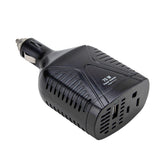 Amazon Basics 75W portable car inverter on dashboard powers devices during road trips