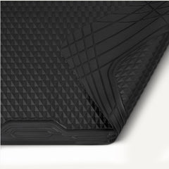 Amazon Basics waterproof PVC cargo liner material resists tears for durable protection.
