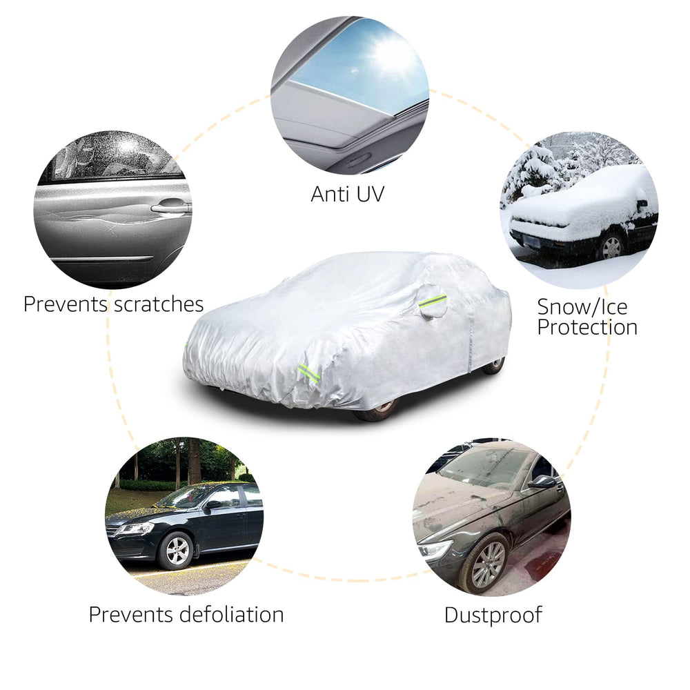 Amazon Basics cover blocks dust and debris for cleaner parked days.