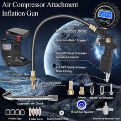AmazStove digital gauge highlights brass and stainless steel build.