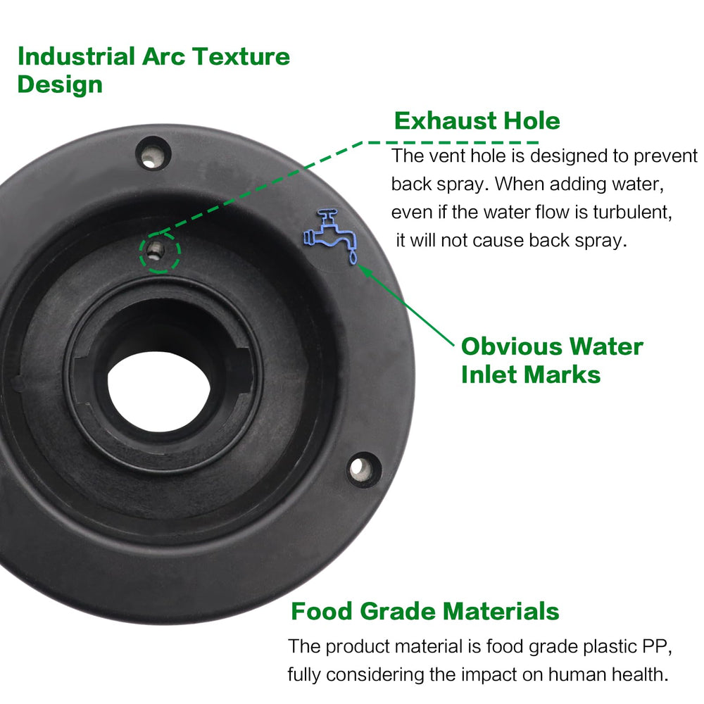 Ambuker 75-degree inlet improves access during RV water filling