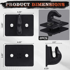 AMBULL bolt-on backer plate adds strength during towing and lifting.