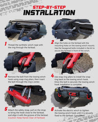 AMBULL off-road recovery in action with winch setup on rugged trail.