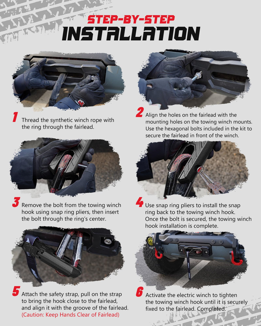 AMBULL rust-resistant mounting hardware included for durable installation