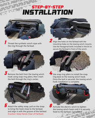 AMBULL rust-resistant mounting hardware included for durable installation
