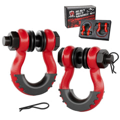 AMBULL shackles top view shows rugged 3/4-inch D-ring for off-road recovery