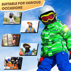 Ameceres Kids Balaclava face cover provides full facial coverage for outdoor play.