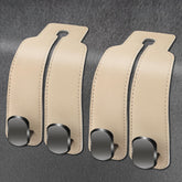 Amelity purse hook on car headrest keeps bags within easy reach.