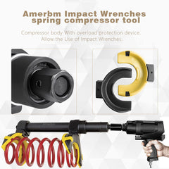 Amerbm tool in use with an impact wrench for quick compression