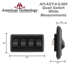 American Technology Components hole cutout dimensions ensure secure mounting for RV electrical panels.