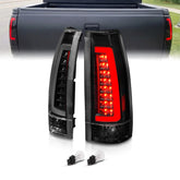 AmeriLite CK tail light driver side with LED tube for improved night visibility