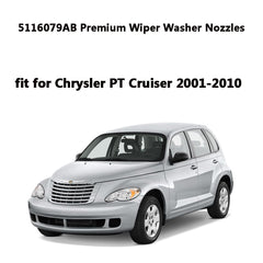 Durable aftermarket wiper nozzle material for long-lasting use.