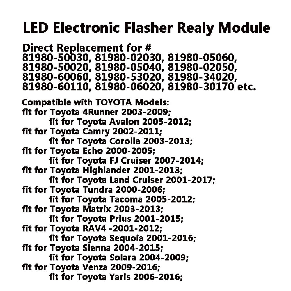 AMFRNE eight-pin 12V LED relay module for smooth LED conversion.