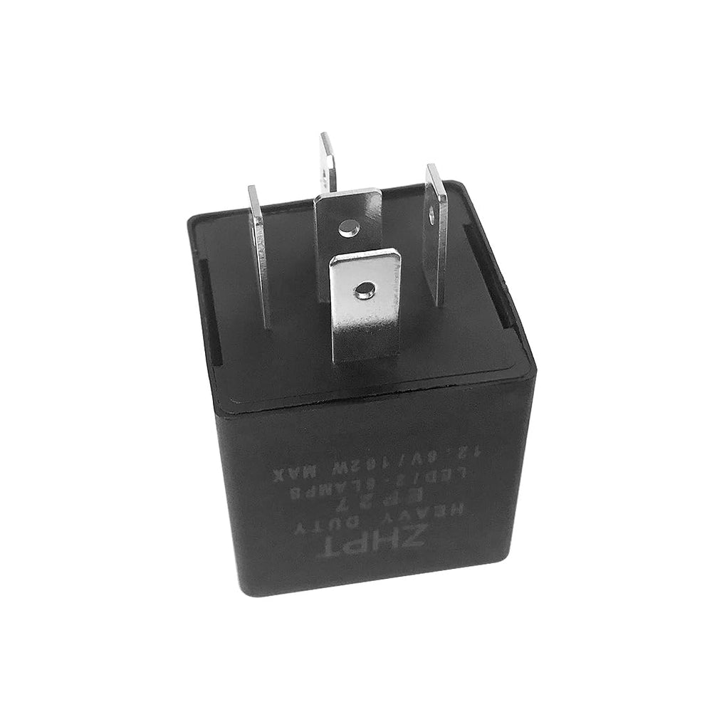 AMFRNE EP27 relay front view illustrates its compact LED module for Ford vehicles.