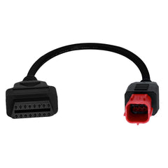 AMHTDOL OBD2 adapter cable compact design fits in toolkits.