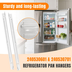 Replacement set restores drawer function in refrigerators