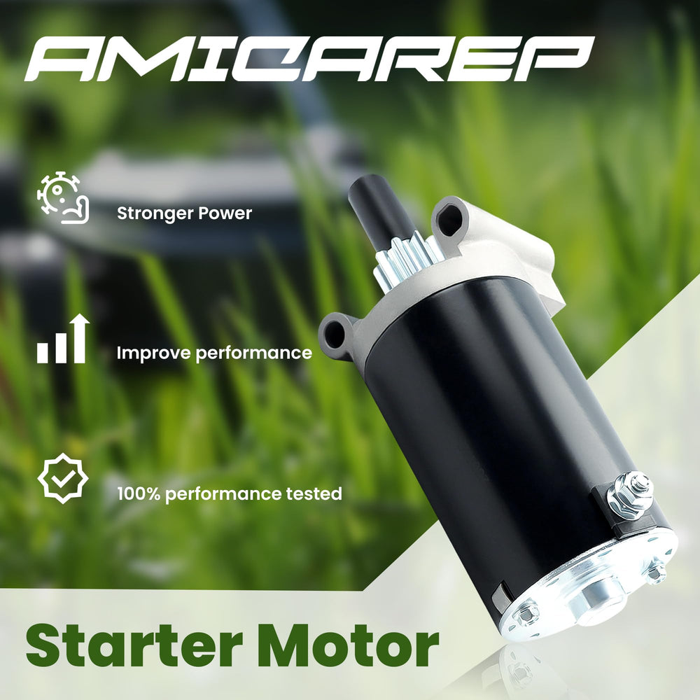AMICAREP Kohler starter motor 9 teeth compatibility chart aids fit checks.