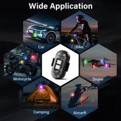 Amiline USB-rechargeable LED strobe charges quickly via USB