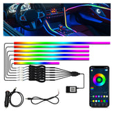 AMKI interior car LED strip lights provide customizable ambient cabin illumination for any ride.