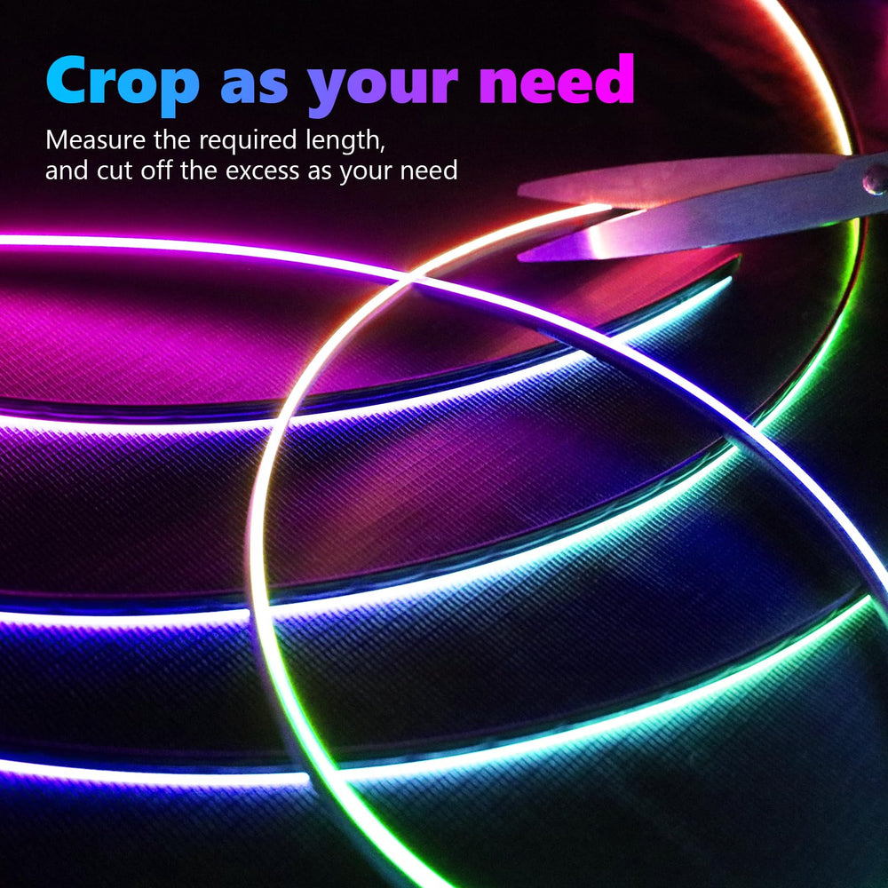 AMKI smart app control lets you explore sixteen million colors for mood lighting.