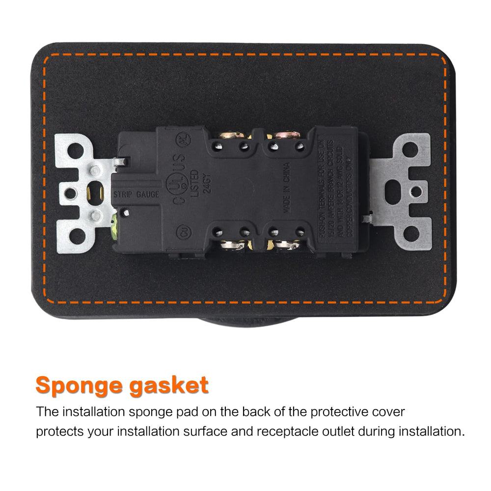 AMOMD shallow wiring-space design helps fit multiple devices in joist boxes.