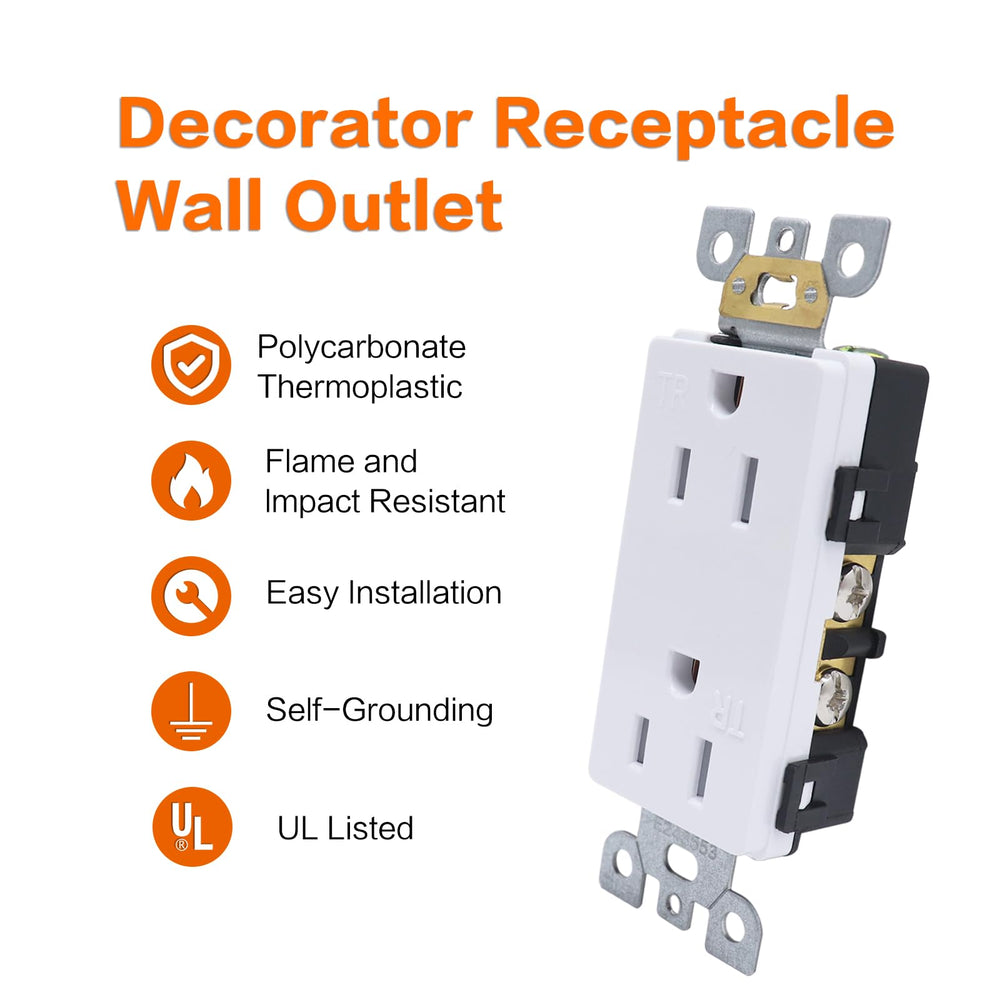 AMOMD Weatherproof RV outlet side wiring demonstrates easy connection options.