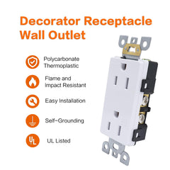 AMOMD Weatherproof RV outlet side wiring demonstrates easy connection options.