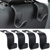 Amooca headrest hook front view shows easy-access storage for purse and groceries.